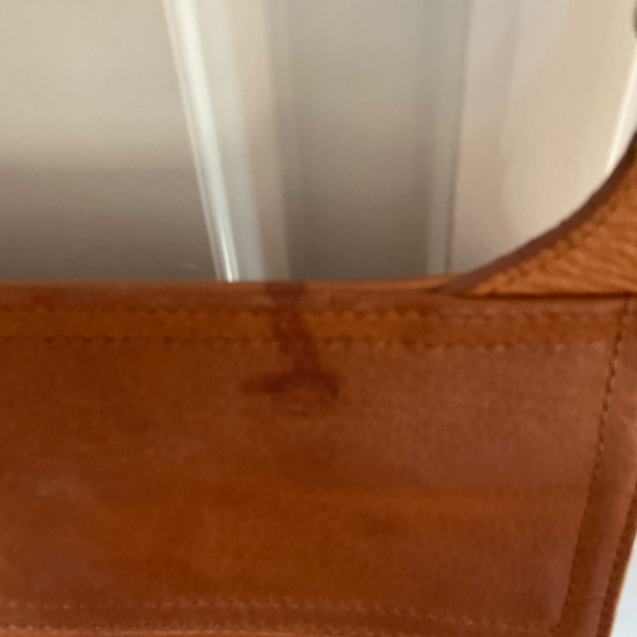 Vintage Y2K cognac brown Fossil | Leather Crossbody Purse bag satchel - Picture 10 of 15